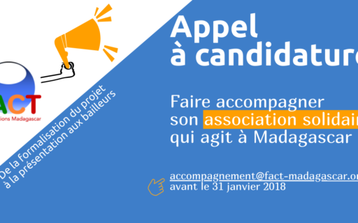 Appel à candidatures 2018 : Faire accompagner son association solidaire à Madagascar